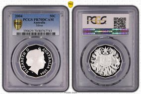 2004 50C Silver PR70DCAM