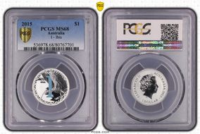 2015 $1 I - Ibis Al-Br Colorized MS68