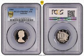 1966 10C PR69DCAM