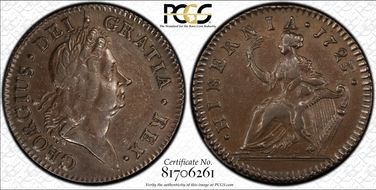 1723/2 1/2P Hibernia XF40BN