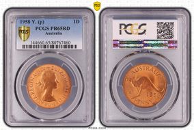 1958 Y. (p) 1D PR65RD
