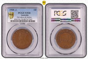 1920 .//.  1D Dot above & below VF20BN