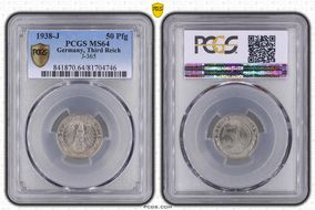 1938-J 50 Pfg J-365 MS64