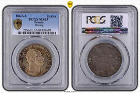 1862-A Thaler KM-490 Mining MS65