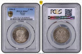 1904-E 2 Mk J-132 Georg's Death MS67