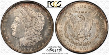 1878-S $1 MS64