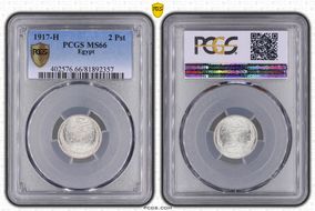 AH1335-1917-H 2 Pst KM-317.2 MS66