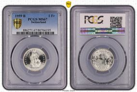1959 B 1 Fr MS67