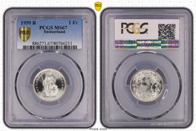 1959 B 1 Fr MS67