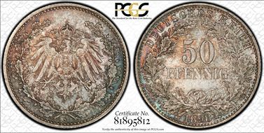 1898-A 50 Pfg J-15 MS64