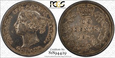 1892 10C Small 9 VF35