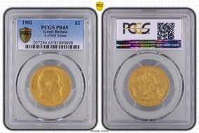 1902 £2 S-3968 Matte PR65