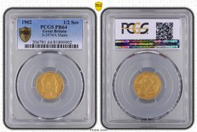 1902 1/2 Sov S-3974A Matte PR64