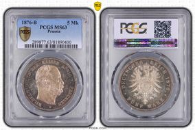 1876-B 5 Mk J-97 MS63