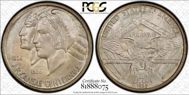 1935-S 50C Arkansas MS67+