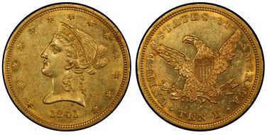 1841 $10 MS61