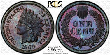 1869 1C PR66BN