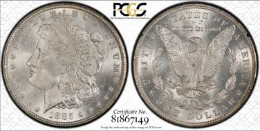 1885-CC $1 GSA Hoard MS65