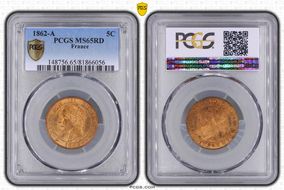 1862-A 5C Gad-155 F-117 MS65RD