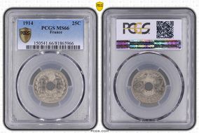 1914 25C Gad-379 F-170 MS66