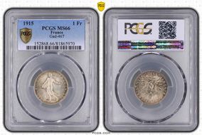 1915 1 Fr Gad-467 F-217 MS66