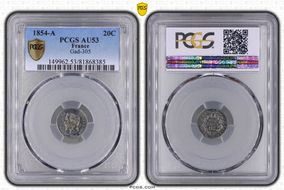 1854-A 20C Gad-305 F-148 AU53