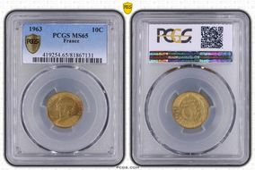 1963 10C Gad-293 MS65