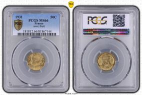 1931 50C Avec fruit Gad-423 F-192 MS66