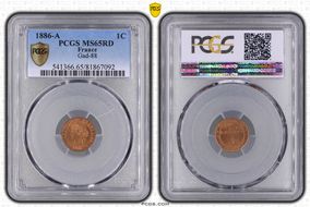 1886-A 1C Gad-88 F-104 MS65RD