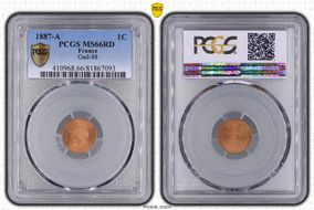 1887-A 1C Gad-88 F-104 MS66RD