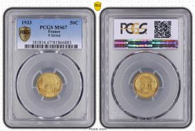 1933 50C 9 fermé MS67