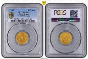 1902 1/2 Sov S-3974A Matte PR62