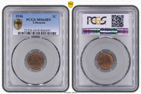 1936 1C MS64BN