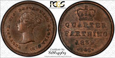 1852 1/4 Far S-3953 MS62BN