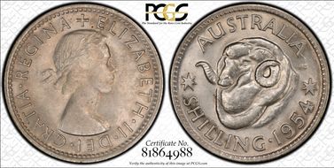 1954(m) Shil KM-53  Ag MS62