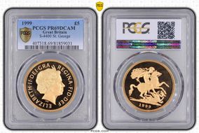 1999 £5 S-SE7 St. George PR69DCAM