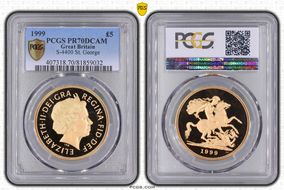 1999 £5 S-SE7 St. George PR70DCAM