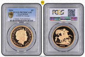 2004 £5 S-SE7 St. George PR70DCAM
