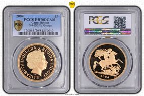 2004 £5 S-SE7 St. George PR70DCAM
