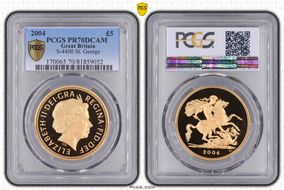 2004 £5 S-SE7 St. George PR70DCAM