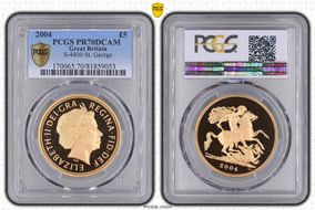 2004 £5 S-SE7 St. George PR70DCAM