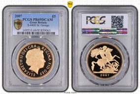2007 £5 S-SE7 St. George PR69DCAM