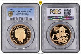 2007 £5 S-SE7 St. George PR69DCAM