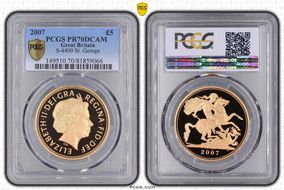 2007 £5 S-SE7 St. George PR70DCAM