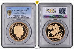 2007 £5 S-SE7 St. George PR70DCAM