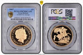 2007 £5 S-SE7 St. George PR70DCAM