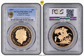 2007 £5 S-SE7 St. George PR70DCAM