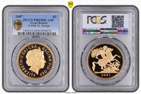 2007 £5 S-SE7 St. George PR69DCAM