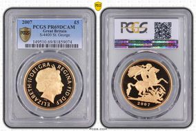 2007 £5 S-SE7 St. George PR69DCAM