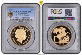 2007 £5 S-SE7 St. George PR69DCAM